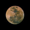 Earth's Moon in Saturated Color